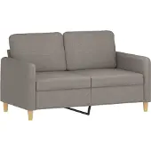 vidaXL 2-sitssoffa taupe 120 cm tyg
