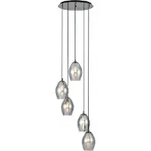 Stars of Light Glas pendellampa Estanys, dimbar, Svart, Vardagsrum / matsal, Glas, Pendellampa
