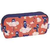 Milan 3 Zip Pencil Case Ninjutsu Special Series Röd Man