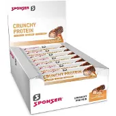 Sponser Sport Food Crunchy Proteinbarslåda Jordnöt & Kola 50g 12 Enheter