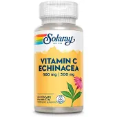 Solaray C-vitamin 500 Mg + 300 Mg Röd Solhatt 60 Enheter
