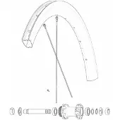Mavic Front/rear Cosmic Sl 45 Disc Landsvägscykelfälg