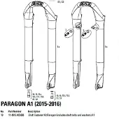 RockShox Screw Kit Closing Paragon Svart