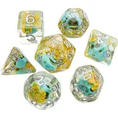 GameGenic Embraced Series - RPG tärningsset - Green Skull
