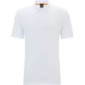 BOSS för män. 50507803 Polo Passenger vit (M), Casual, Polyester, Kort ärm