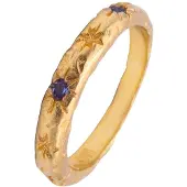 Haze&Glory Ring 'Starlover' indigo / guld