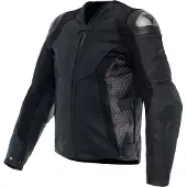 Dainese Avro 5 Läderjacka Svart/Antracit/Vit 50 Herrar sort