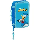 Big Buy Cooking Double Filling 28 Units Donald Infantil Pencil Case Blå Man