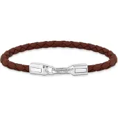 Thomas Sabo Rebel At Heart brunt läderarmband A2147-682-2-L19