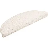 vidaXL Trappstegsmattor 15 st vit 56x17x3 cm