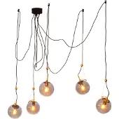 By Rydens Glas pendellampa Carry, dimbar, Aluminium / grå / zink, Vardagsrum / matsal, Glas, Pendellampa