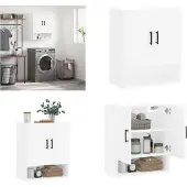 vidaXL Väggskåp vit 60x31x70 cm konstruerat trä