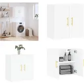 vidaXL Väggskåp vit 60x31x60 cm konstruerat trä