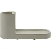 Meraki Datura Brush & Soap Holder Medium - Shellish Grey