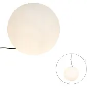 QAZQA Modern utomhuslampa vit 45 cm IP65 - Nura