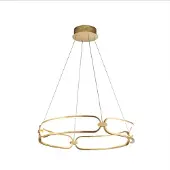 Schuller Valencia Pendellampa Colette, Mässing / guld, Vardagsrum / matsal, Aluminium / grå / zink, Modern