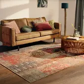 FRAAI Patchwork matta | Moods Rustik No. 16 hos Volero | 115x170 cm | Chenille | Lappteknik | Rektangulär | Plattvävd