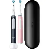 Oral-B iO Series 3N Duo elektrisk tandborste 2 stk Svart/Rosa