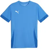 Puma Tränings T-Shirt teamGOAL - Electric Blue Lemonade/White, storlek XX-Large