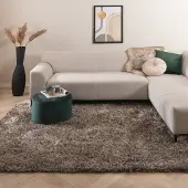 Studio Clarice Fluffig matta | Grace grå hos Volero | 160x230 cm | Polyester | Blandat | Rektangulär | Hög lugg