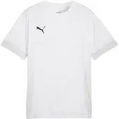 Puma Tränings T-Shirt teamGOAL - Vit/Svart/Fjädergrå, storlek X-Large