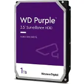 Western Digital WD Purple WD11PURZ - Hårddisk - 1 TB - inbyggd - 3.5 - SATA 6Gb/s - buffert: 64 MB