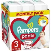 Pampers Pants blöjbyxor str. 3 204 st 6-11 kg