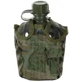 MFH - Max Fuchs MFH US Fältflaska med Nylonöverdrag 1L (Färg: Woodland)