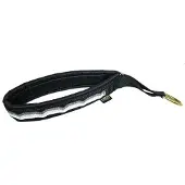Annan Tillverkare Loboo Halsband Polstrad Halvstryp 50mm (Färg: Svart/Grå, Längd: 60cm)