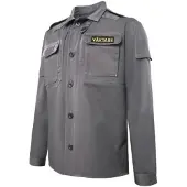 Robust Väktare Skjortjacka (Färg: Grå, Storlek: 2XL)