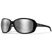 Wiley x WileyX AFFINITY Grey Silver Flash Gloss Black Frame