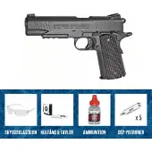 Swiss Arms 1911 Tactical Rail System 4,5mm CO2 GBB Black Startpaket
