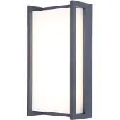 Lutec Vägglampa utomhus QUBO, Aluminium / grå / zink, Aluminium / grå / zink, Modern, Utomhusvägglampa