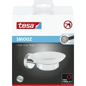 TESA SMOOZ 40324-00000-00 Tvålskål Krom (glänsande), Vit (satinerad)