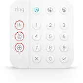 Ring Alarm Keypad - 2:a generationen - tangentbord - trådlös - Z-Wave - vit