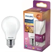 Philips LED Classic - LED-glödlampa - form: A60 - glaserad finish - E27 - 10.5 W (motsvarande 100 W) - klass D - varmt ljus - 2200-2700 K