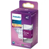 Philips - LED-spotlight - form: MR16 - GU5.3 - 7 W (motsvarande 50 W) - klass F - varmt vitt ljus - 2700 K