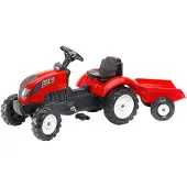 Falk tramptraktor med släp röd 2–5 år