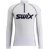 Swix Men's Racex Classic Half Zip Bright White/ Dark Navy