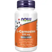 Now , L-Carnosin, 500 mg, 50 Veggiekapslar