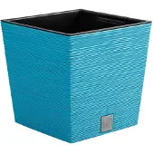 Prosperplast blomkruka FURU kvadratisk mörkblå DFS240 - Scandinavian