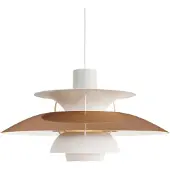 Louis Poulsen Taklampa , PH 5 300, dimbara, Koppar, Vardagsrum, Metall, Design