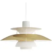 Louis Poulsen Taklampa , PH 5 300, dimbara, Guld / mässing, Vardagsrum, Metall, Design