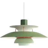 Louis Poulsen Taklampa , PH 5 300, dimbara, Grön, Vardagsrum, Metall, Design