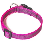 Julius-K9 K9 C&G-halsband, rosa/grå, 20 mm/27-42 cm