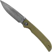 CIVIVI Imperium Damascus fällkniv, olive green micarta