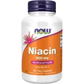 Now , Niacin, 500 mg, 100 Veg Kapslar