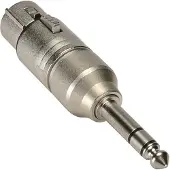 Neutrik NA3FP XLR-adapter XLR-honkontakt - Teleplugg 6.35 mm Stereo 1 st