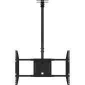 Multibrackets M Public Ceilingmount Large Single - Monteringssats (takplatta, lutande takmontering, VSA-adapter) - för LCD-display - stål - svart - skärmstorlek: 42-63 - takmonterbar