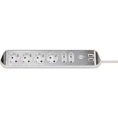 Brennenstuhl Förlängningssladd estilo; 2 m; 2x USB-A
